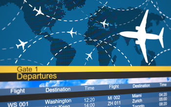 Airline departures schedule.