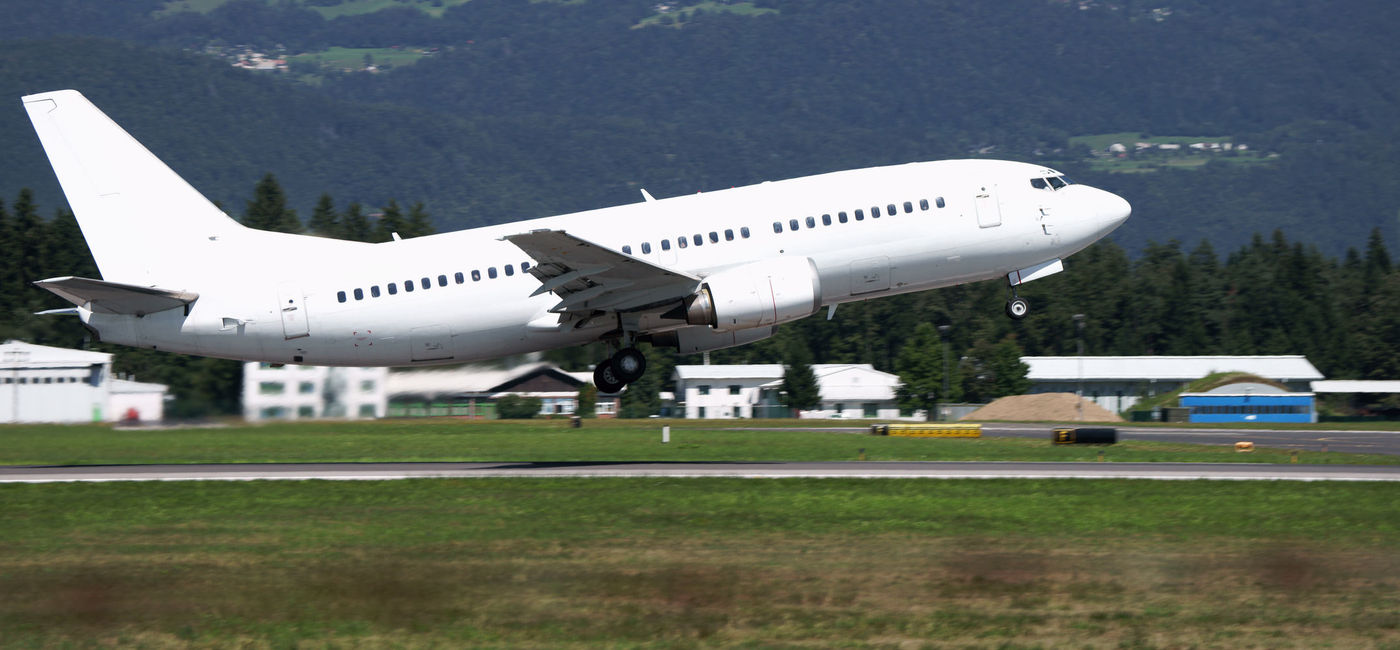Image: A plane takes off. (photo via ermingut / iStock / Getty Images Plus)