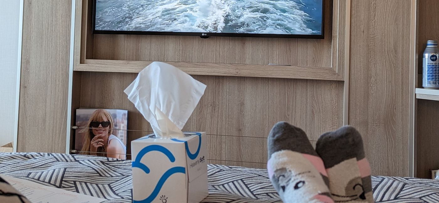 Image: Confined to the cruise ship room (Photo Credit: Susan Young)