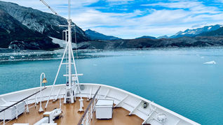 Holland America's Nieuw Amsterdam sailing in Glacier Bay.