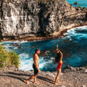 A couple enjoying Bali, Indonesia