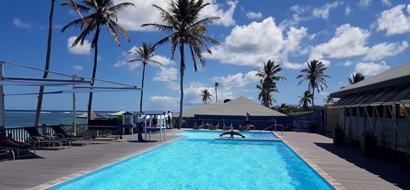 Image: PHOTO: Pool area, Nisbet Plantation Beach Club, St. Kitts & Nevis. (photo by Brian Major)