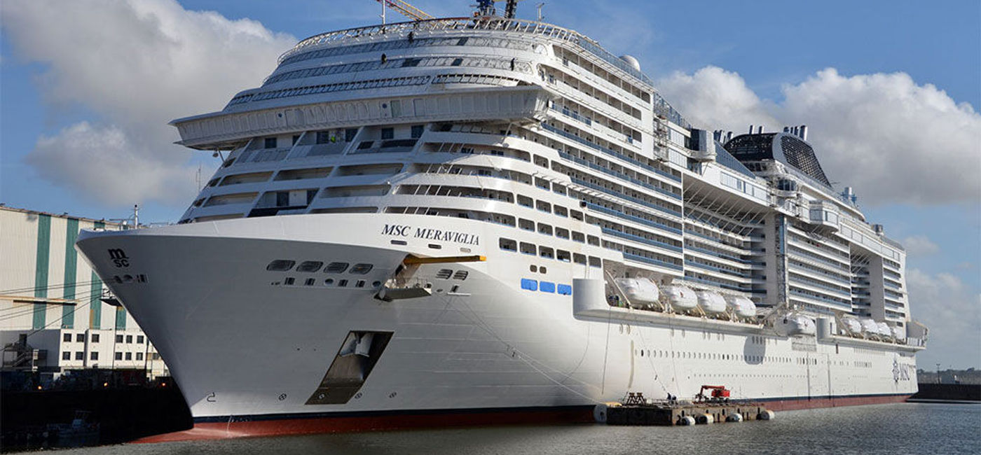 Image: PHOTO: MSC Meraviglia under final construction at STX France. (Photo courtesy of MSC Cruises)