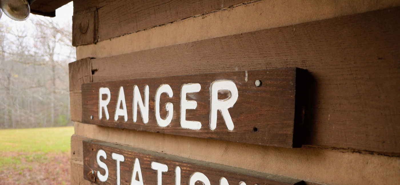Image: PHOTO: Ranger station sign on cabin. (Photo via Getty Images Plus / iStock / sshepard)
