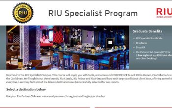 Riu Specialist Program