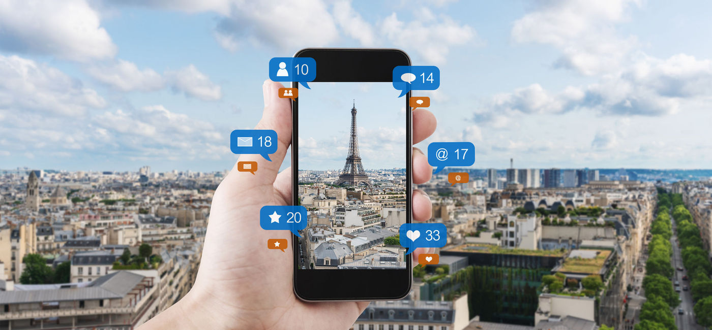 Image: PHOTO: Social media loves travel. (Photo via iStock/Getty Images Plus/SasinParaksa)