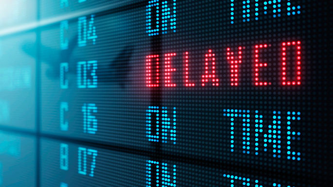 Airport flight status board Airport flight status board