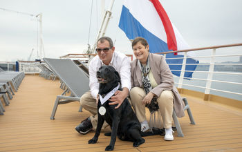 service dogs, accessibility, Rotterdam, Holland America Line, accessible cruises, service dog on cruise ship