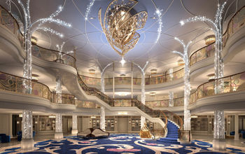 The Grand Hall aboard the Disney Wish