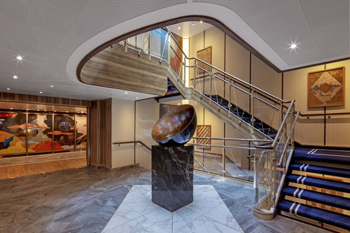 Magical Sky Sculpture, Seabourn Pursuit, atrium, artwork