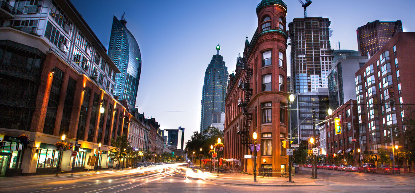 Image: Downtown Toronto, Ontario facing West along Front street. (photo via Steven_Kriemadis/iStock/Getty Images Plus) (Steven_Kriemadis / iStock / Getty Images Plus)
