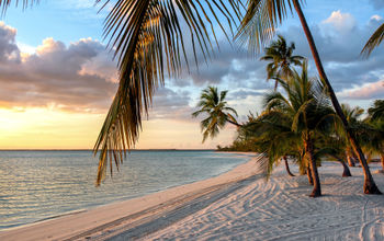 Peaceful sunset at the island of Andros, Bahamas (Photo via SHansche / iStock / Getty Images Plus)