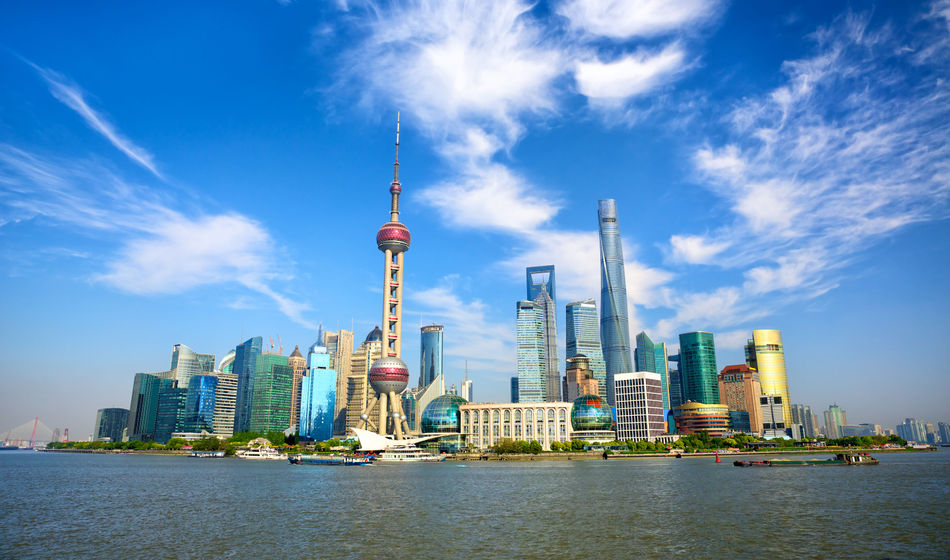 Shanghai skyline with modern urban skyscrapers, China (Photo via dibrova / iStock / Getty Images Plus)