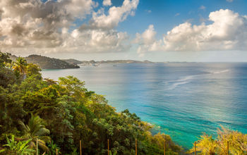 Sea Lagoo view in Grenada Capital City, St. George (photo via Paulo Costa/iStock/Getty Images Plus)