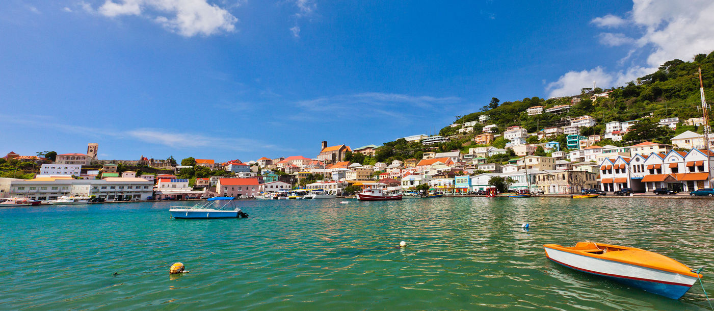 View of Carenage, St. George in the capital city of Grenada (photo via Flavio Vallenari/iStock/Getty Images Plus)