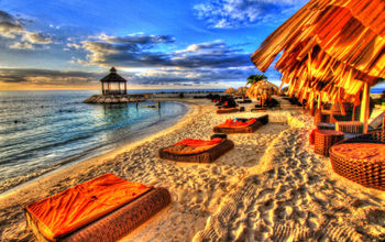 this photo was taken at a vacation resort in Montego Bay , Jamaica. (photo via Isabel_HP / iStock / Getty Images Plus)