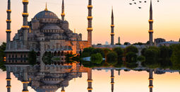 Blue mosque and hagia sophia .. (photo via Photosensia / iStock / Getty Images Plus)