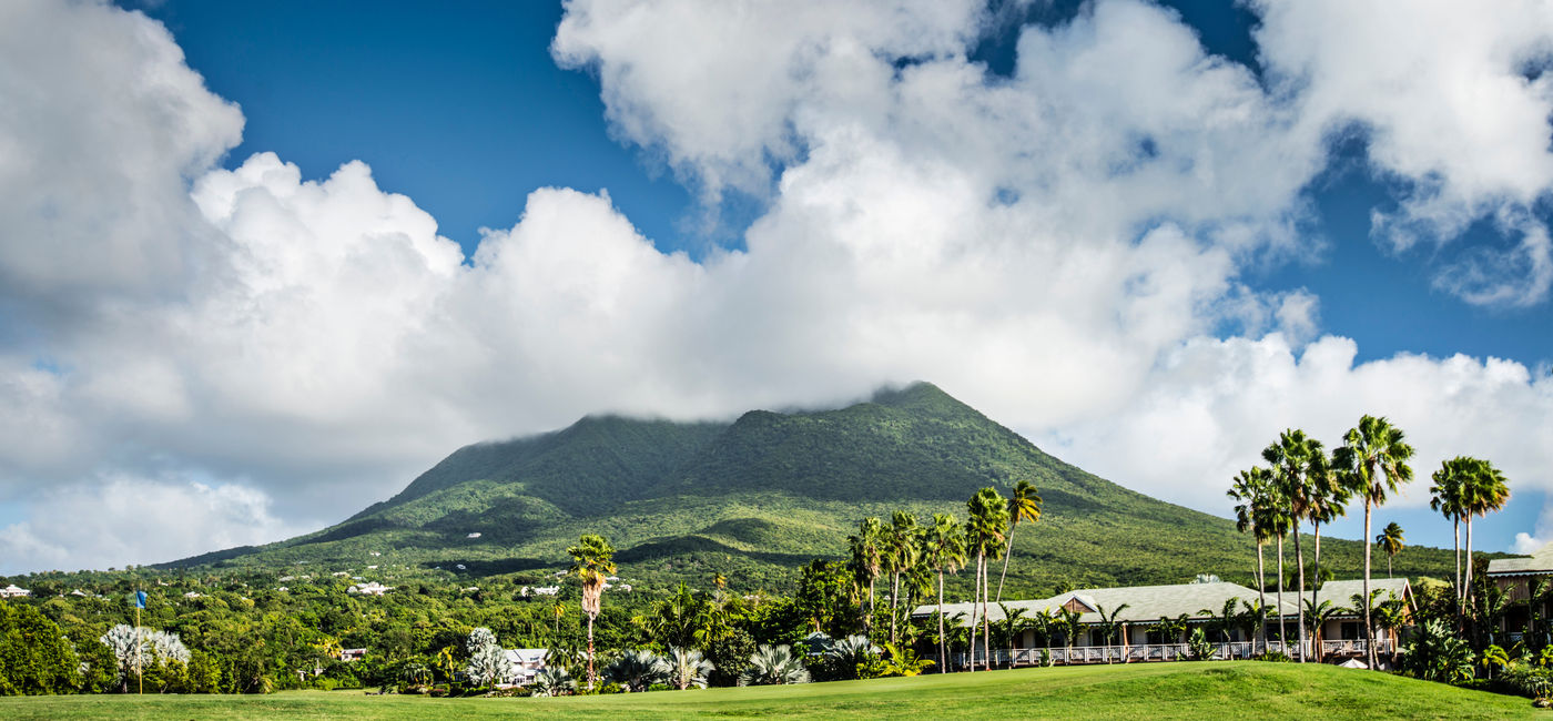 Image: Nevis Peak, a volcano in the Caribbean. (photo via SeanPavonePhoto / iStock / Getty Images Plus)