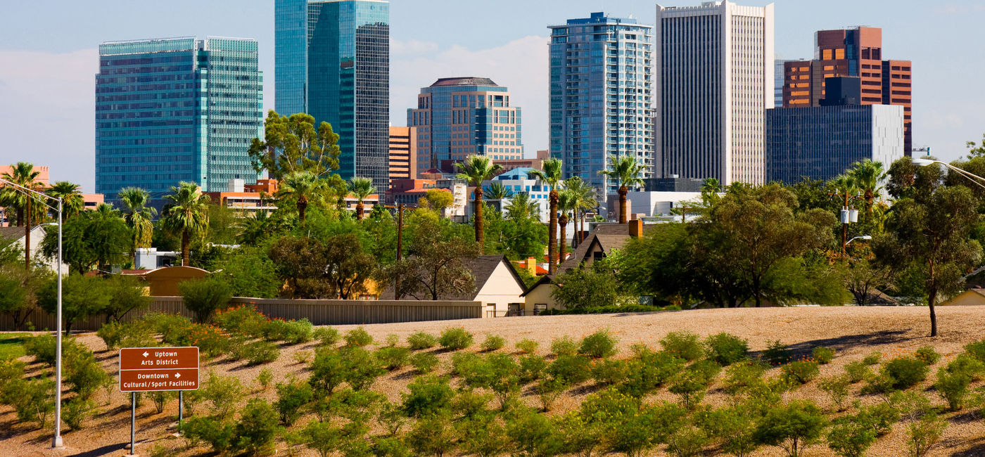 Image: PHOTO: Skyscrapers in Downtown Phoenix. (photo via photoquest7 / iStock / Getty Images Plus)