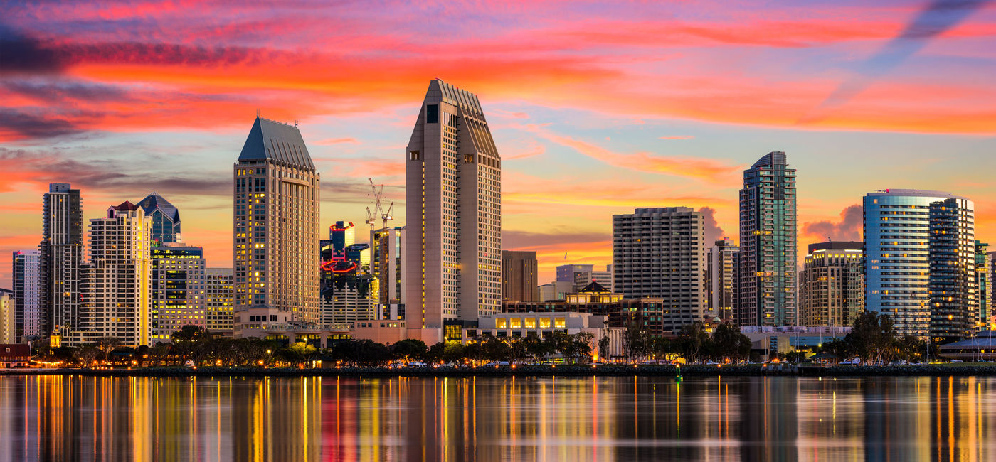 Image: Downtown skyline of San Diego, California. (photo via SeanPavonePhoto / iStock / Getty Images Plus)