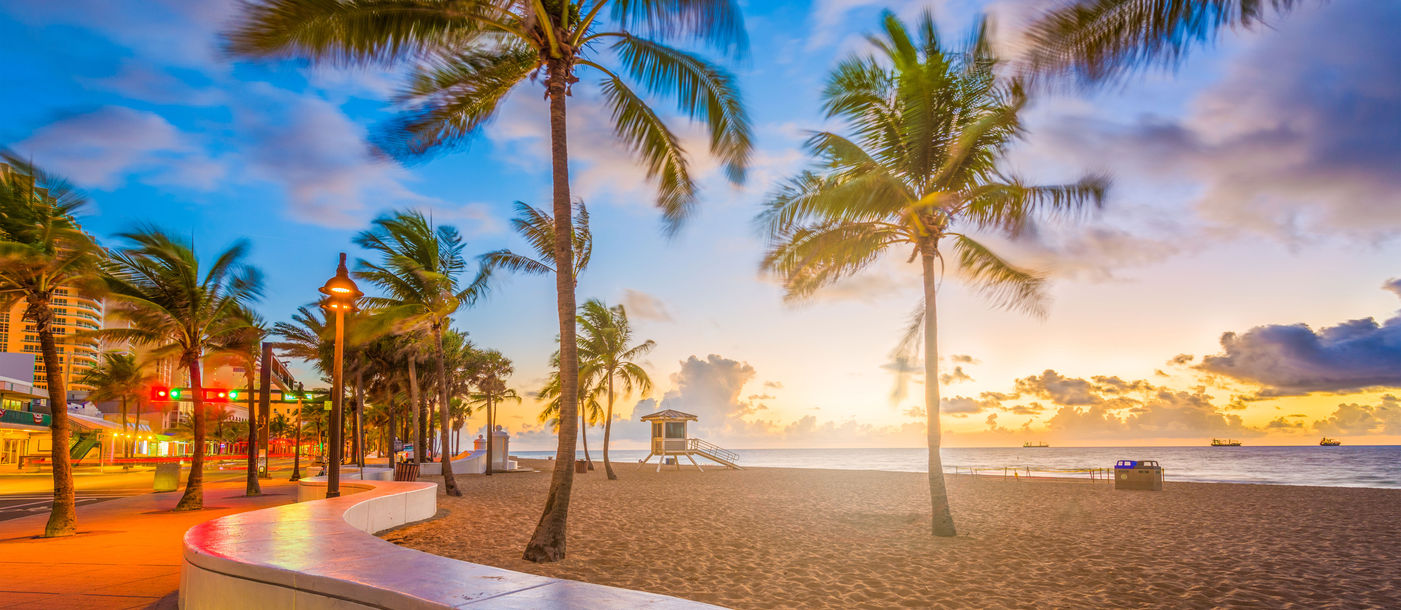 Fort Lauderdale Beach, Florida, USA at dawn. (photo via Sean Pavone / iStock / Getty Images Plus)