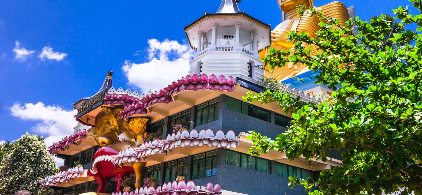 Image: Holy temple at Dambula, Sri Lanka. (photo via Freeartist / iStock / Getty Images Plus)