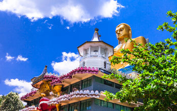 Holy temple at Dambula, Sri Lanka
