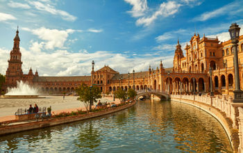 Spain Square (Plaza de Espana). Seville, Spain. (photo via silverjohn / iStock / Getty Images Plus)
