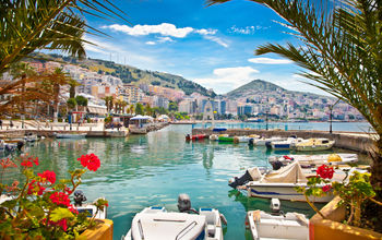 Saranda's port at ionian sea. Albania. (photo via master2/iStock/Getty Images Plus)