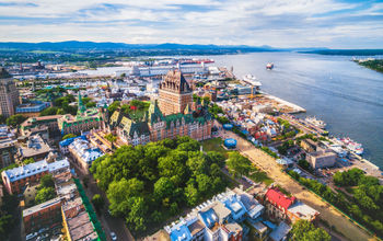 Quebec City and Old Port aerial view, Quebec, Canada. (rmnunes / iStock / Getty Images Plus)