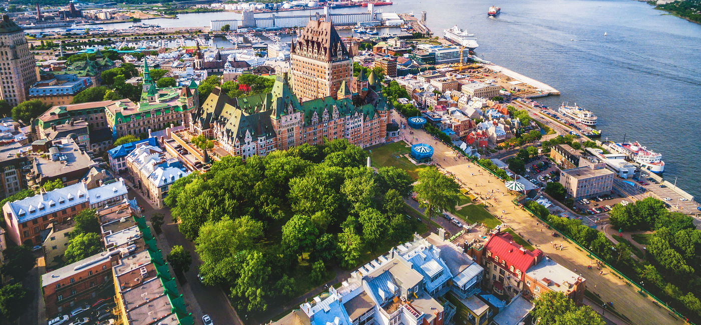 Image: Quebec City and Old Port aerial view, Quebec, Canada. (rmnunes / iStock / Getty Images Plus)