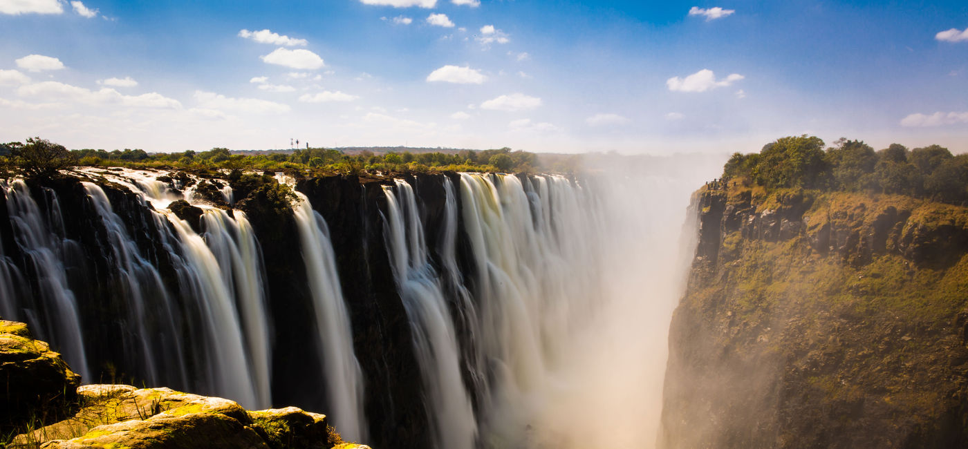 Image: Victoria falls in Zimbabwe (photo via Tamer_Desouky / iStock / Getty Images Plus)