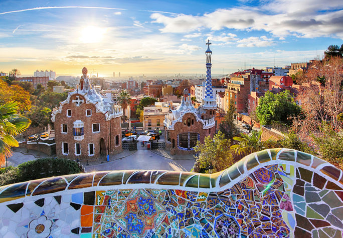 Barcelona - Park Guell, Spain Barcelona - Park Guell, Spain (photo via TomasSereda / iStock / Getty Images Plus)