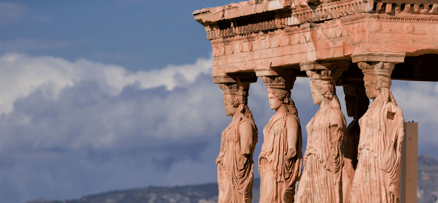 Image: The famous statues at the Erechtheum temple (photo via COffe72 / iStock / Getty Images Plus)