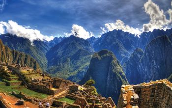 Peru, Machu Picchu, Andes Mountains, Incan, citadel, UNESCO World Heritage site, wonder of the world