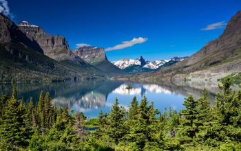 Saint Mary Lake, Glacier National Park, Montana. 