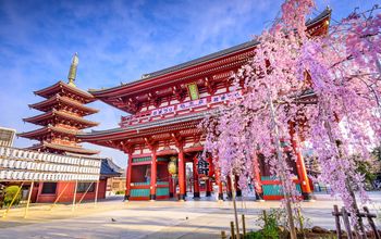 Senso-ji, Buddhist, temple, Japan