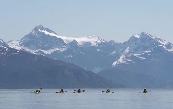 Tuck into the water. Kayak in Alaska with UnCruise.