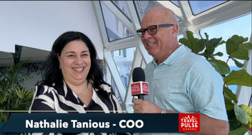 John Kirk with Nathalie Tanious at SeaU - Celebrity Beyond
