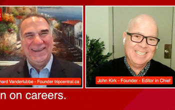 John Kirk with tripcentral.ca Founder Richard Vanderlubbe