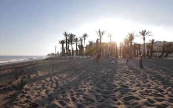 The city of Torremolinos west of Malaga