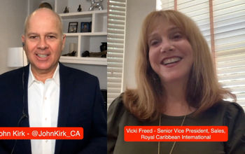 John Kirk Talks Travel with Vicki Freed Royal Caribbean  International Senior VP Sales