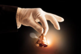 Gloved Hand Bell Hotel RevPAR Recovery