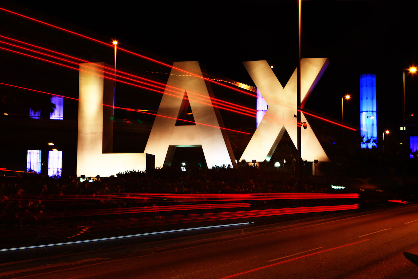 LAX airport sign