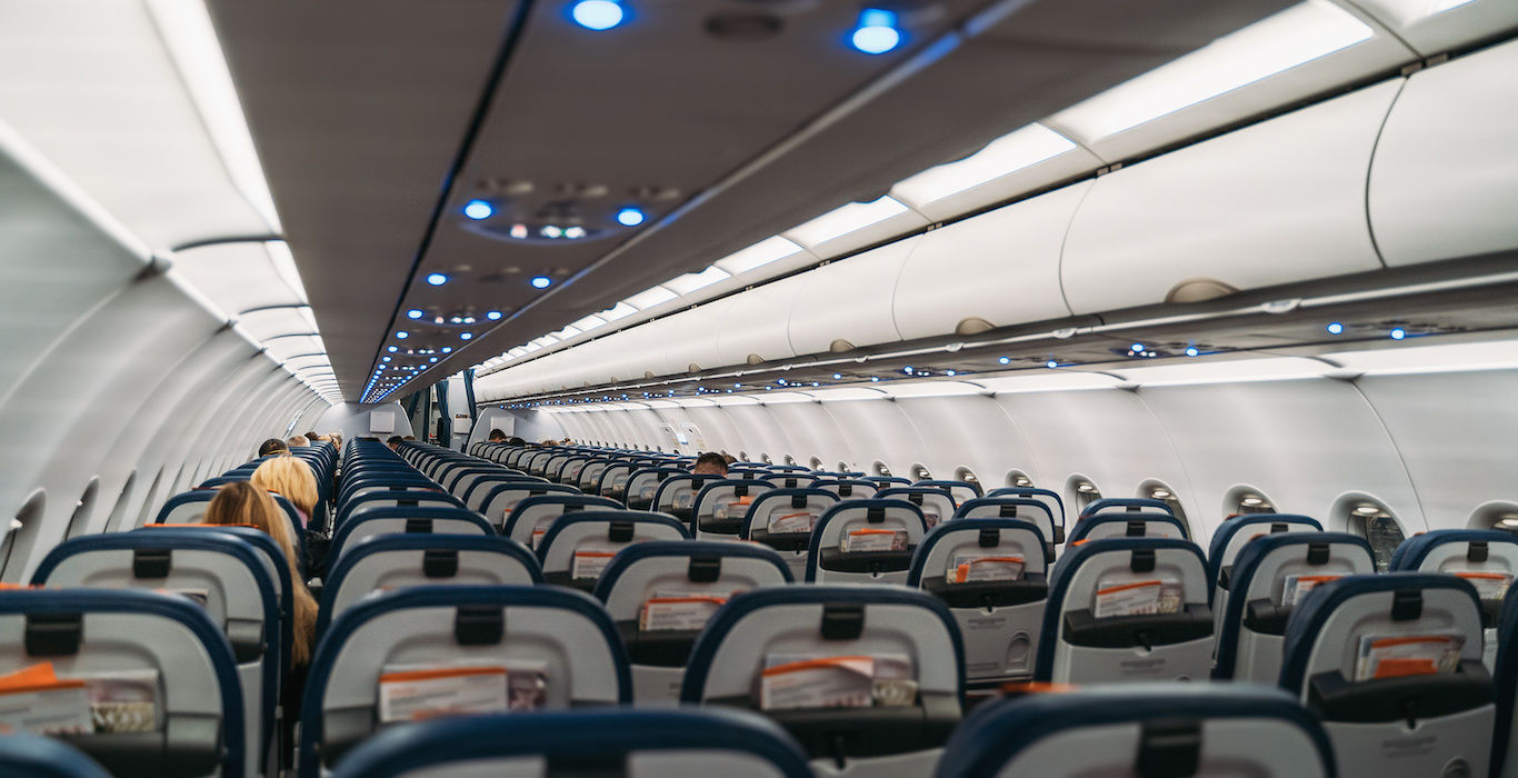 Empty Plane US Travel Spending Plummets