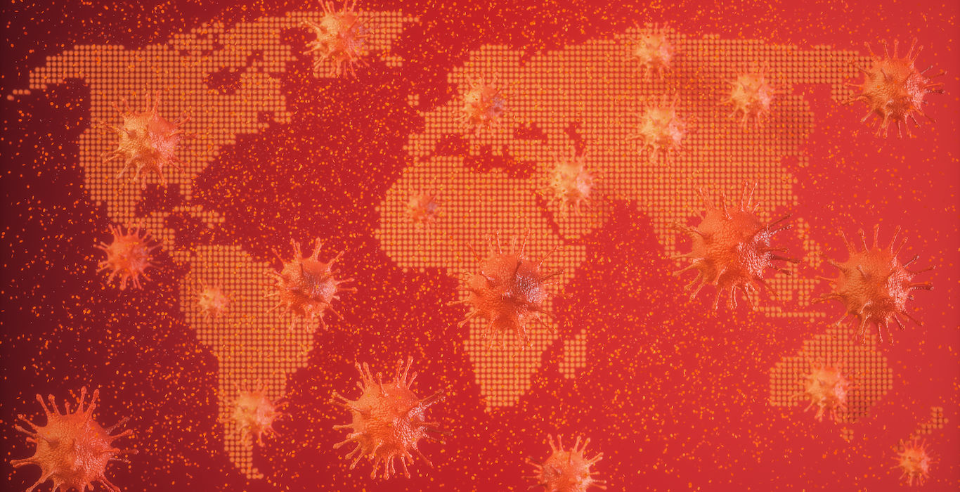Coronavirus Global Map Graphic