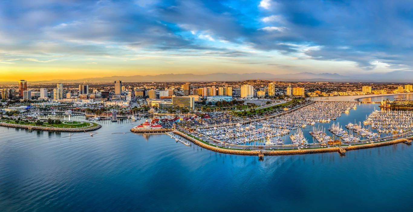 Long Beach Bay Los Angeles California Reopening Plan