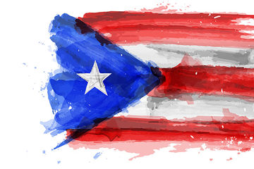 Stylized Puerto Rican Flag stockdevil adobe stock