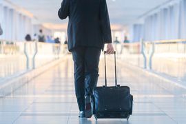 Business Travel Recovery BTI Outlook Airport Traveler