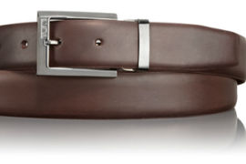 tumi classic belt brown
